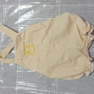 Vintage yellow short overalls